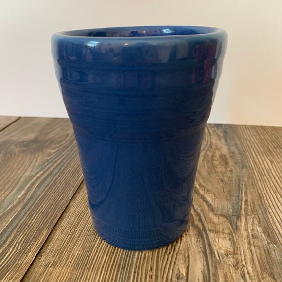 Fiestaware Lapis Blue Latte Mug Thumb Rest Bistro Coffee Stoneware Fiesta - Picture 4 of 7